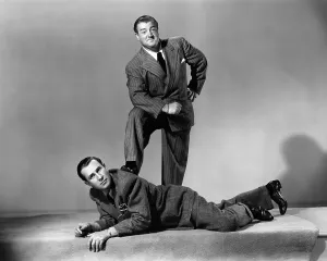 Pinstripe Suit Prints: THE TIME OF THEIR LIVES, from left: Bud Abbott, Lous Costello, 1946