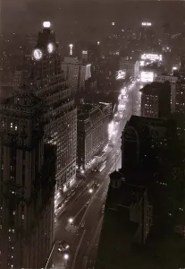 Times Square Prints: Times Square from above, February 16, 1932