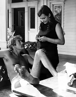 Barechested Prints: Timothy Leary (1920-1996), and his daughter Susie Leary