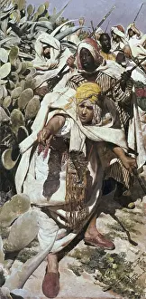 Arming Prints: TIRADO, Fernando (1862-1907). Moorish Ambush