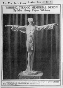Memorial Prints: TITANIC: New York Times article featuring Winning Titanic Memorial Design by Mrs
