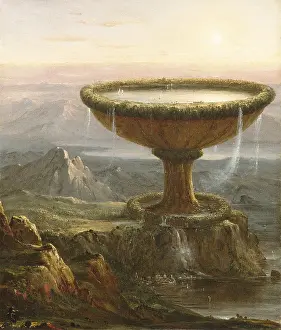 Coastal Prints: THE TITAN'S GOBLET, by Thomas Cole, 1833, Anglo-American painting, oil on canvas