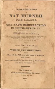 Images Dated 20th March 2009: Title page from the CONFESSIONS OF NAT TURNER