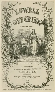 Lowell Prints: Title page from the December 1845 issue of THE LOWELL OFFERING