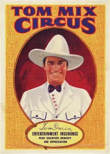 Images Dated 21st April 2010: Tom Mix on 1937 poster art promoting the Tom Mix Circus