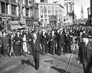 Csubeta Prints: Tom Mooney, followed by 40, 000 Unionists on Market St