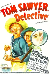 Straw Hat Prints: TOM SAWYER, DETECTIVE, US poster art