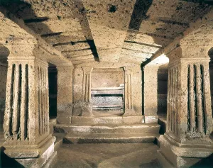 4th C Prints: Tomb of the Alcove. 4th c. BC. ITALY