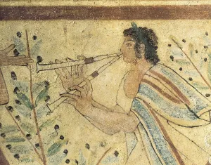 Etruria Prints: Tomb of the Leopards. ITALY. Tarquinia