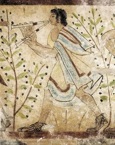 Etruria Prints: Tomb of the Leopards. ITALY. Tarquinia