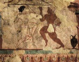 Etruria Prints: Tomb of The Lionesses. ITALY. Tarquinia