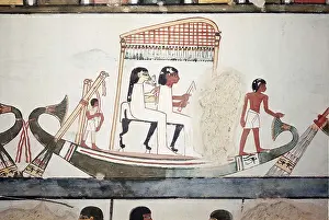Deir El Bahri Prints: Tomb of Menna. EGYPT. Dayr al-Bahri