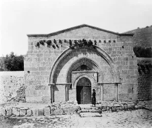 Grave Prints: The tomb of Virgin Mary and the cave of the agony, Jerusalem, Israel, circa late 1800s