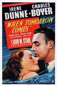 Dunne Prints: WHEN TOMORROW COMES, US poster art, from left: Irene Dunne, Charles Boyer, 1939
