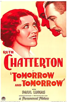 Ruth Prints: TOMORROW AND TOMORROW, from left: Ruth Chatterton, Paul Lukas, 1932