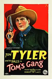 1927 Movies Prints: TOM'S GANG, Tom Tyler on poster art, 1927
