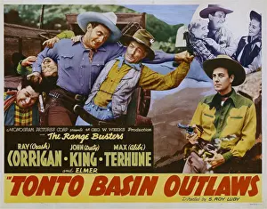Ventriloquist Prints: TONTO BASIN OUTLAWS, 3rd from left: Ray Crash Corrigan