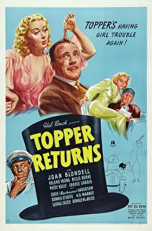 Anderson Prints: TOPPER RETURNS, US poster art, Joan Blondell