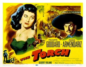 Mexico Prints: THE TORCH, Paulette Goddard, Pedro Armendariz, 1950