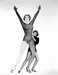 Camp Prints: TORCH SONG, Joan Crawford, wioth a giant hilarious cutout of herself, 1953