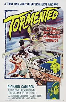 Ocean Prints: TORMENTED, US poster art, Richard Carlson, Juli Reding, 1960