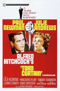 Knife Prints: TORN CURTAIN, US poster art, top: Alfred Hitchcock