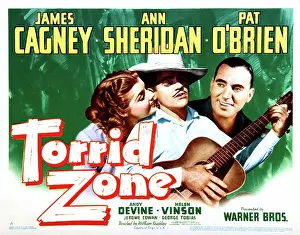 Guitar Prints: TORRID ZONE, Ann Sheridan, James Cagney, Pat O'Brien, 1940