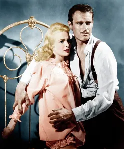 Open Collar Prints: TOUCH OF EVIL, from left: Janet Leigh, Charlton Heston, 1958