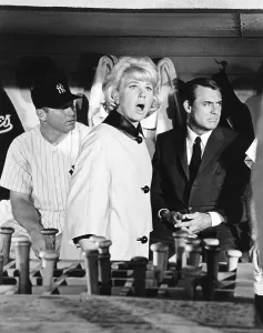 Shocked Prints: THAT TOUCH OF MINK, from left, Mickey Mantle, Doris Day, Cary Grant, 1962