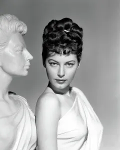 Grecian Prints: ONE TOUCH OF VENUS, Ava Gardner, portrait with Greek statue, 1948