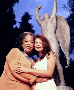 Reese Prints: TOUCHED BY AN ANGEL, from left: Della Reese, Roma Downey, (1994), 1994-2003