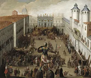 Architect Prints: Tournament in Castle Square, celebrated to commemorate the wedding of Victor Amadeus I