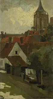 Storms Prints: The Tower of Gorkum, by George Hendrik Breitner