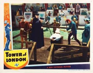 Morrauc 1imgs Prints: TOWER OF LONDON, lobbycard, John Sutton (left)