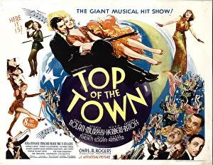 Murphy Prints: TOP OF THE TOWN, center from left: George Murphy, Doris Nolan, 1937
