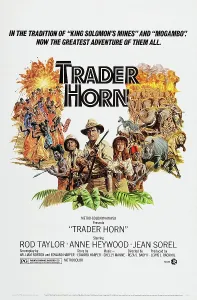 Images Dated 12th March 2014: TRADER HORN, US poster, left from second left: Jean Sorel, Rod Taylor, Anne Heywood, 1973