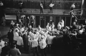 Finance Prints: Traders bidding on commodity futures at Minneapolis Grain Exchange Minnesota