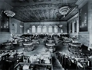 Wall Street Prints: Trading floor of the former New York Curb Exchange