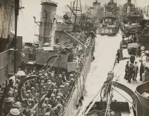 Defeats Prints: Traffic jam in an English port