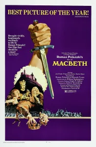 King Prints: THE TRAGEDY OF MACBETH, (aka MACBETH), US poster, left: Jon Finch, Francesca Annis, 1971