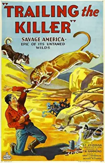 Attacking Prints: TRAILING THE KILLER, poster art, 1932