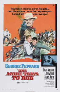 Shooting Prints: ONE MORE TRAIN TO ROB, US poster art, center: George Peppard, 1971