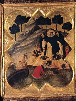 Triptych Prints: Traini Francesco, St Dominic Polyptych