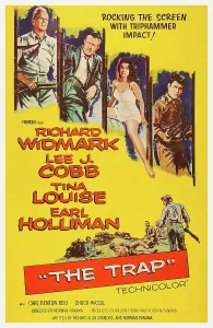 Louise Prints: THE TRAP, US poster art, from left: Richard Widmark