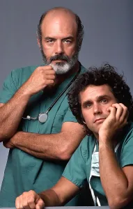 Roberts Prints: TRAPPER JOHN MD, from left: Pernell Roberts, Gregory Harrison, (Season 1), 1979-86