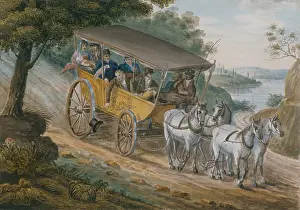 Baby Prints: Travel by Stagecoach Near Trenton