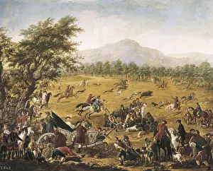 Hunting Prints: TRAVERSE, Charles Franois de la (18th century)