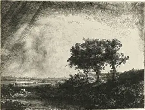 Gbcfa Prints: The Three Trees, by Rembrandt van Rijn