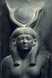 Giza Prints: Triad of Menkaure (Mycerinus) with the goddess Hathor and the goddess of the Aphroditopolis nome