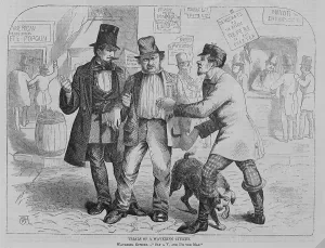 Corruption Prints: Trials of a wavering citizen, shows a potential voter pulled in two directions by politicians